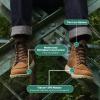 imageDanner Logger 917 Waterproof Moc Toe Work Boots for Men  Nubuck Leather with Breathable GoreTex Vibram SPE Midsole and 917 Traction OutsoleBone Brown