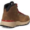 imageDanner Mountain 600 Waterproof Hiking Boots for Men  Lightweight Durable Upper with Breathable Lining ShockAbsorbing Footbed ampamp Traction OutsoleGrizzly BrownRhodo Red  New