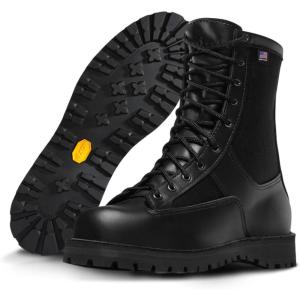 imageDanner Acadia 8quot Waterproof Tactical Boots for Men  Polishable Leather with Breathable GoreTex Traction Outsole Made in USABlack