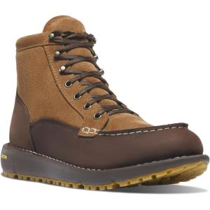 imageDanner Logger 917 Waterproof Moc Toe Work Boots for Men  Nubuck Leather with Breathable GoreTex Vibram SPE Midsole and 917 Traction OutsoleCoffee BeanMonks Robe
