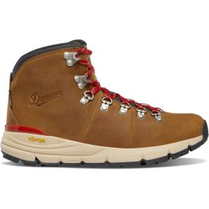 imageDanner Mountain 600 Hiking Boots for Women  Waterproof Durable Suede Upper Breathable Lining TripleDensity Footbed ampamp Vibram Traction OutsoleGrizzly BrownRhodo Red  New