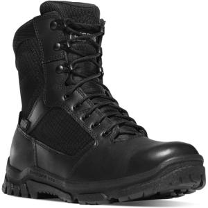 imageDanner Lookout 8 SideZip Tactical Boots for Men  BBP Waterproof Polishable FullGrain Leather ampamp Nylon with Comfort Footbed SlipResistant OutsoleBlack