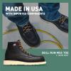 imageDanner 6 Bull Run Moc Toe Work Boots for Men  Oiled FullGrain Leather Upper with Non Slip Wedge Outsole and 3Density Cushion Footbed EH ResistantBlackblack