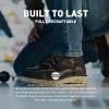 imageDanner 6 Bull Run Moc Toe Work Boots for Men  Oiled FullGrain Leather Upper with Non Slip Wedge Outsole and 3Density Cushion Footbed EH ResistantBrown