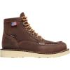 imageDanner 6 Bull Run Moc Toe Work Boots for Women  Durable FullGrain Leather with Non Slip Wedge Outsole and 3Density Cushion Footbed EH ResistantBrown  Goretex