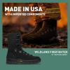 imageDanner 8quot Wildland Tactical Firefighter Boots for Men ampamp Women  FireResistant Leather EHRated with Oil and SlipResistant Outsole Made in USABlack
