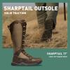 imageDanner Sharptail 17quot SideZip Waterproof Snake Boots for Men  FullGrain Leather and Nylon with 360 Snake Guard Comfort Footbed ampamp Traction OutsoleBrown