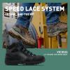 imageDanner Vicious 45 Waterproof Work Boots for Men  FullGrain Leather with Breathable GoreTex Lining Speed Lace System and Non Slip Heeled OutsoleBlackBlue