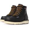 imageDanner 6 Bull Run Moc Toe Work Boots for Men  Oiled FullGrain Leather Upper with Non Slip Wedge Outsole and 3Density Cushion Footbed EH ResistantBlack