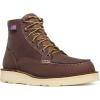 imageDanner 6 Bull Run Moc Toe Work Boots for Men  Oiled FullGrain Leather Upper with Non Slip Wedge Outsole and 3Density Cushion Footbed EH ResistantBrown  Goretex