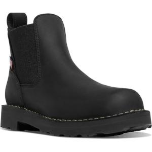 imageDanner Bull Run 5 Chelsea Boots For Women  Durable Lightweight FullGrain Leather Work Boots with Comfort Insole ampamp SlipResistant Outsole EH RatedBlack