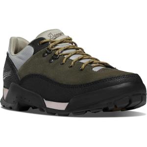 imageDanner Mens Panorama Low 4quot Hiking Shoes  Waterproof Suede Cushioned EVA Midsole HighTraction Outsole Ortholite FootbedBlack Olive