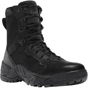 imageDanner Scorch 8quot SideZip Tactical Boots for Men  Leather and Textile with Breathable Mesh Lining Comfort Footbed and Traction OutsoleBlack