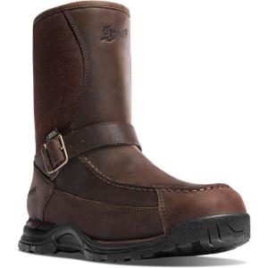 imageDanner Sharptail 10 RearZip Hunting ampamp Upland Hiking Boots for Men  Waterproof FullGrain Leather ampamp 900D Nylon with GoreTex ampamp Traction OutsoleDark Brown