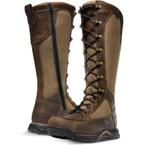 imageDanner Sharptail 17quot SideZip Waterproof Snake Boots for Men  FullGrain Leather and Nylon with 360 Snake Guard Comfort Footbed ampamp Traction OutsoleBrown