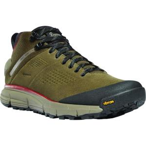 imageDanner Trail 2650 GoreTex Mid 4quot Waterproof Hiking Shoes for Men  Suede and Textile Upper with Comfort Footbed EXO Heel System ampamp Traction OutsoleDusty Olive