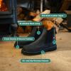 imageDanner 6 Bull Run Chelsea Work Boots for Men  Oiled FullGrain Leather Upper with Mesh Lining 3Density Cushion Footbed and Non Slip Wedge OutsoleBlack