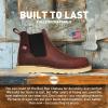 imageDanner 6 Bull Run Chelsea Work Boots for Men  Oiled FullGrain Leather Upper with Mesh Lining 3Density Cushion Footbed and Non Slip Wedge OutsoleBrown