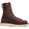 imageDanner 8 Bull Run Work Boots for Men  Durable Lightweight FullGrain Leather with Non Slip Wedge Outsole ampamp 3Density Cushion Footbed EH ResistantBrown