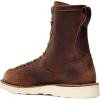 imageDanner 8 Bull Run Work Boots for Men  Durable Lightweight FullGrain Leather with Non Slip Wedge Outsole ampamp 3Density Cushion Footbed EH ResistantBrown