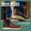 imageDanner Bull Run 6quot Chelsea Steel Toe Work Boots for Men  FullGrain Leather with Oil and SlipResistant Wedge Outsole EH Resistant and Made in USABrown