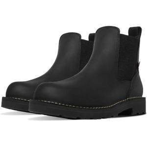 imageDanner 6 Bull Run Chelsea Work Boots for Men  Oiled FullGrain Leather Upper with Mesh Lining 3Density Cushion Footbed and Non Slip Wedge OutsoleBlack