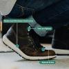 imageDanner Logger 917 Hiking Boots for Men  FullGrain Leather with Breathable Mesh Lining Vibram SPE Midsole and 917 Traction OutsoleChocolate Chip