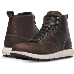 imageDanner Logger 917 Hiking Boots for Men  FullGrain Leather with Breathable Mesh Lining Vibram SPE Midsole and 917 Traction OutsoleChocolate Chip