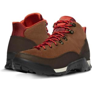imageDanner Panorama 6 Waterproof Hiking Boots for Men with Rich Suede Upper Breathable Dry Barrier Comfort Footbed and Traction OutsoleBrownRed