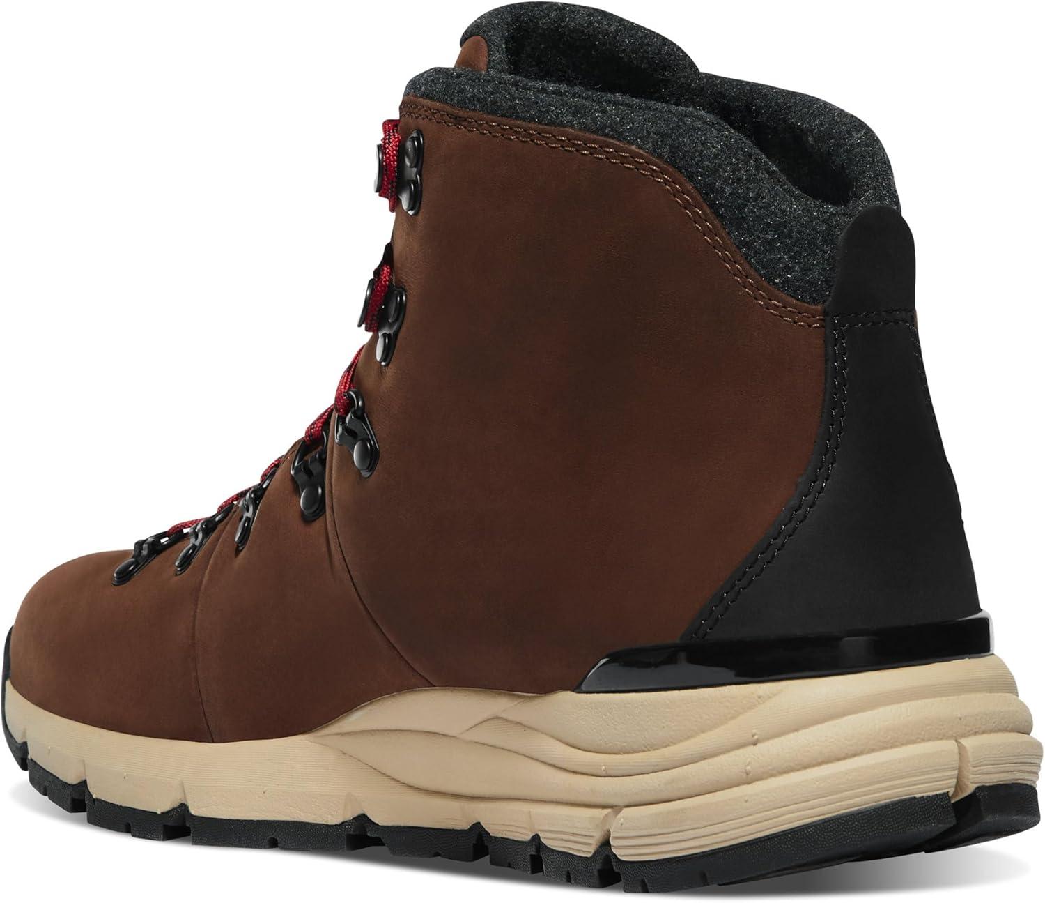 imageDanner Mens Mountain 600 45quot 200G Waterproof Hiking BootPineconeBrick Red