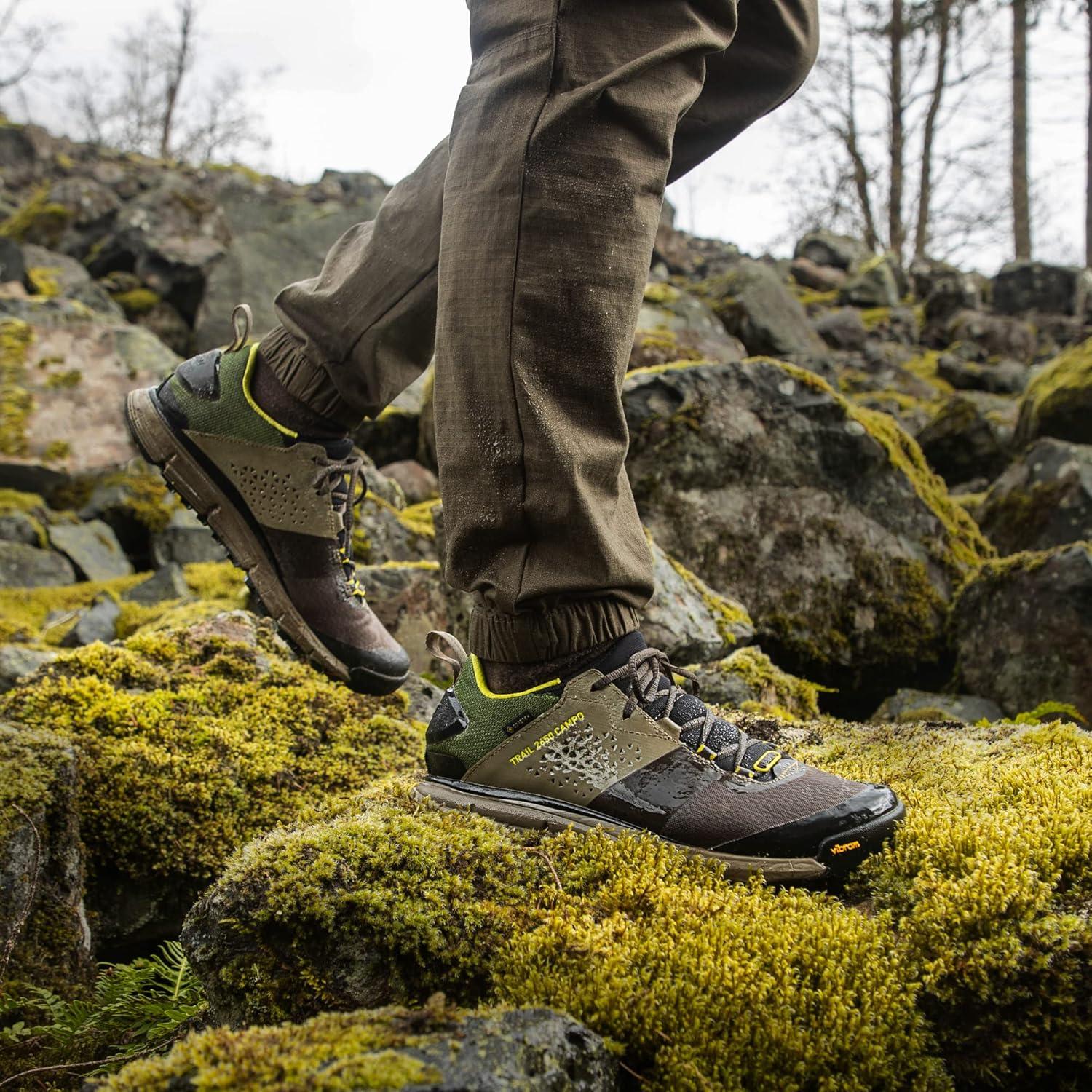 imageDanner Mens Trail 2650 Campo GTX 3quot NonInsulated Waterproof Hiking ShoesBrownMeadow Green
