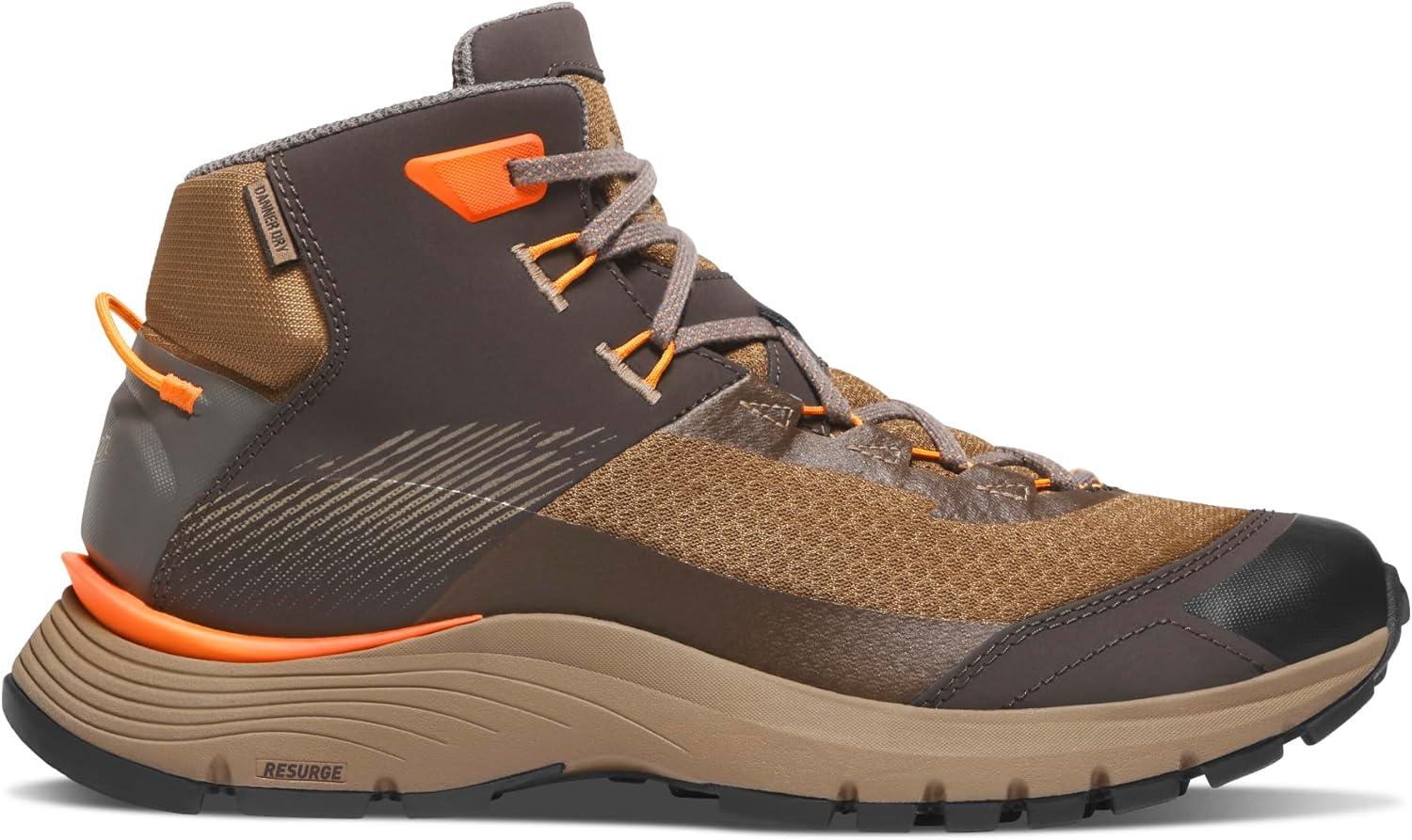 imageDanner Mens Trail Junction Mid Hiking BootMalt BrownPoppy Orange