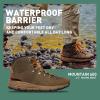 imageDanner Mountain 600 Leaf GoreTex Waterproof Hiking Boots for Men Made with FullGrain Leather with Breathable GoreTex Barrier and Traction OutsoleChocolate ChipGolden Oak