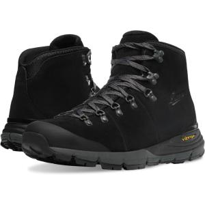 imageDanner Mountain 600 Leaf GoreTex Waterproof Hiking Boots for Men Made with FullGrain Leather with Breathable GoreTex Barrier and Traction OutsoleJet BlackDark Shadow