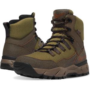 imageDanner Vital Trail 5 Hiking Boots for Men  Waterproof AbrasionResistant Leather and Textile with ShockAbsorbing Midsole and Traction OutsoleBrownOlive