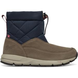 imageDanner Cloud Cap 400G 7quot Mens Waterproof Suede HikingBoots with Vibram Arctic Grip PrimaLoft Insulation ampamp OrthoLite FootbedChocolate ChipTotal Eclipse